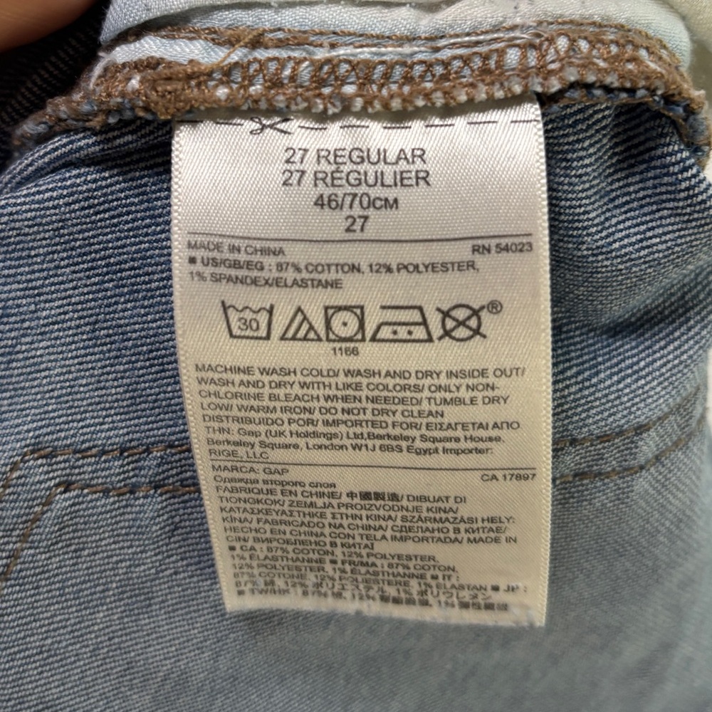 Gap 1969 Women’s Size 27 Regular Bootcut Jeans Medium Wash Stretch Denim Classic - Picture 9 of 14
